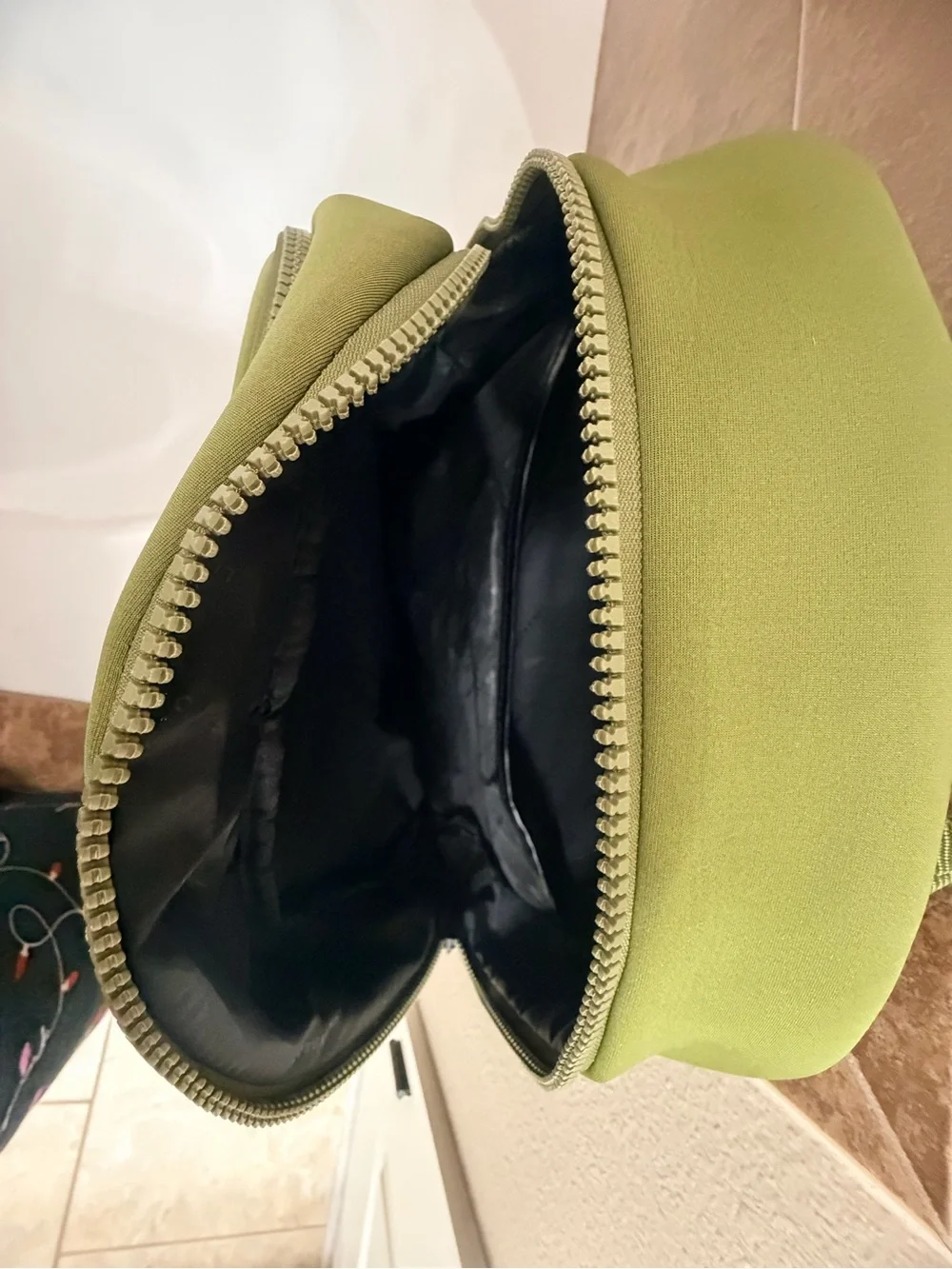 Lucky Brand Olive Green Backpack with Clover Logo